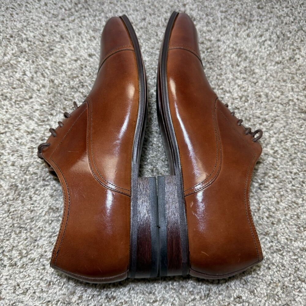 Florsheim Men's Francisco Cognac Cap-Toe Oxford 11528-221 Memory Foam Size 8.5D - Picture 6 of 10